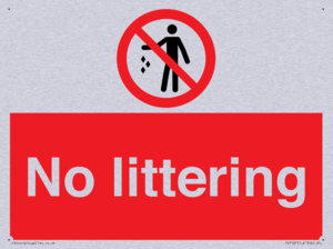 No littering